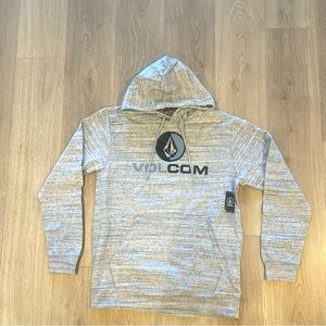 Mens Volcom hoodie in heather grey
